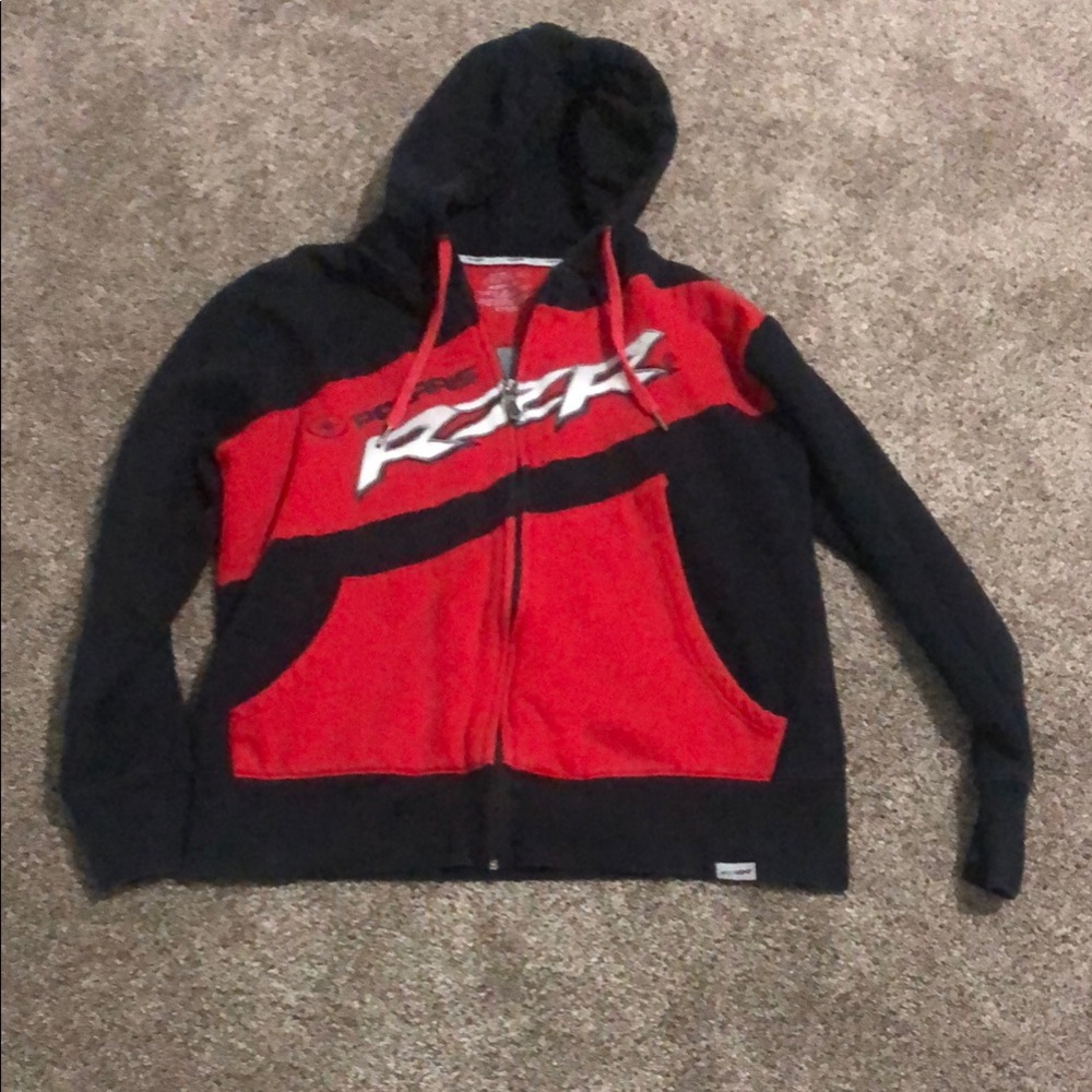 Red and Black Men's Lightweight Jacket